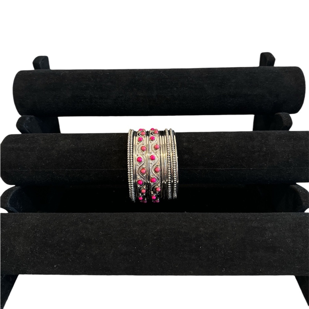 Silver Color Bracelets Stacks